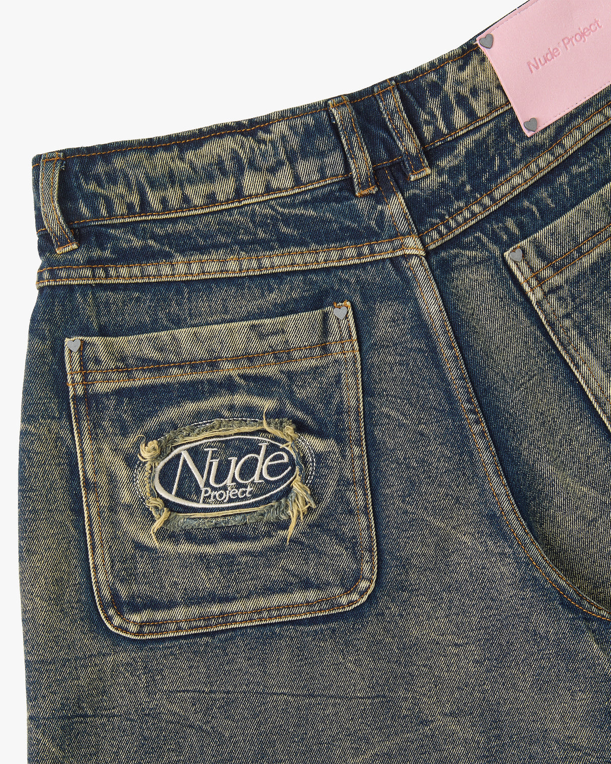 Old Baggy Denim Shorts Dirty Wash