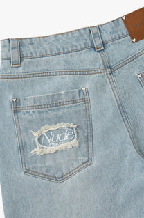 Basic Straight Jeans Light Blue