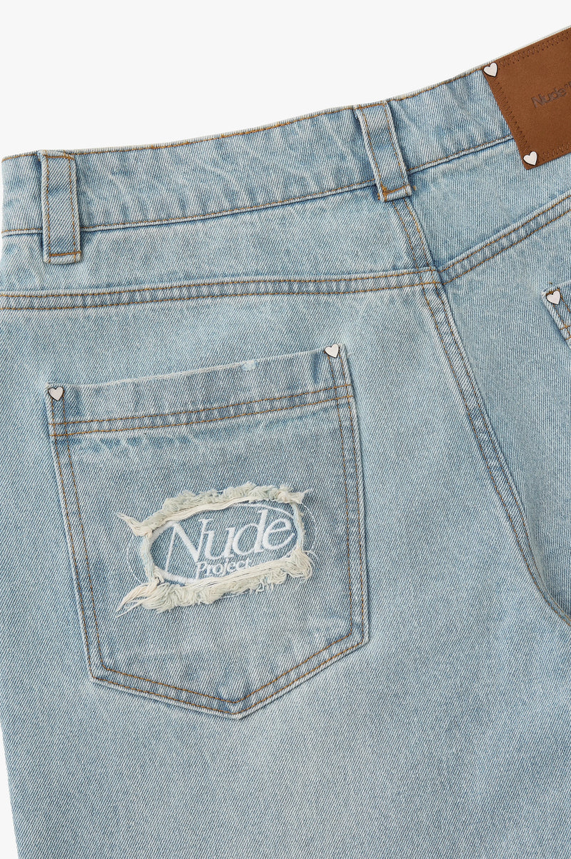 Basic Straight Jeans Light Blue