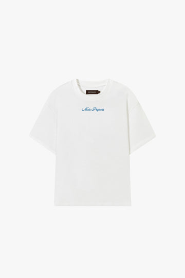 Peach Tee White