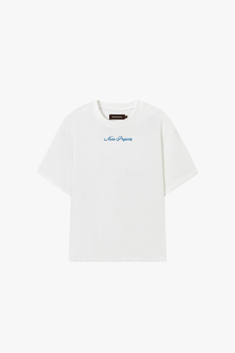 Peach Tee White