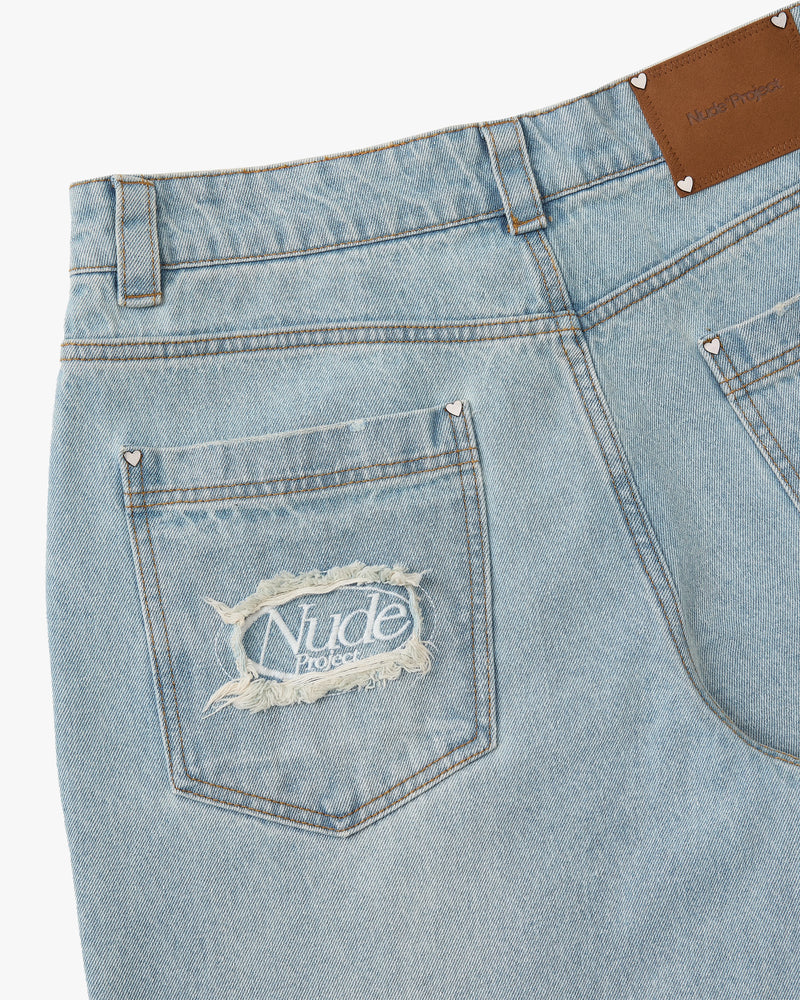 Basic Straight Jeans Light Blue