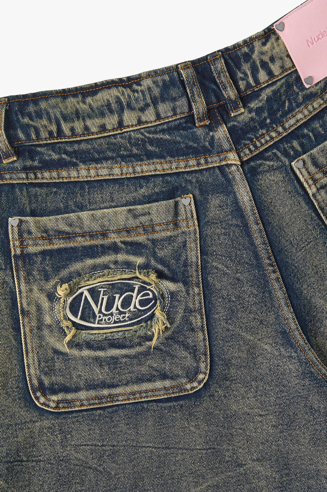 Old Baggy Denim Shorts Dirty Wash