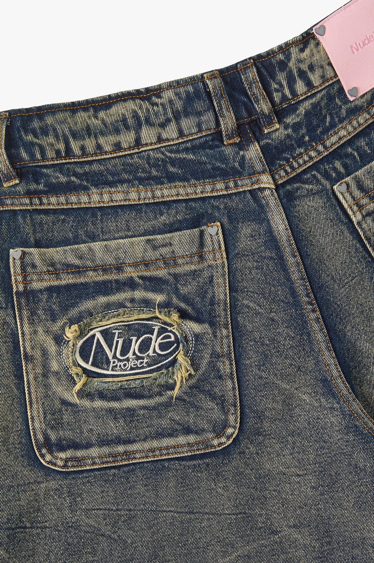 Old Baggy Denim Shorts Dirty Wash