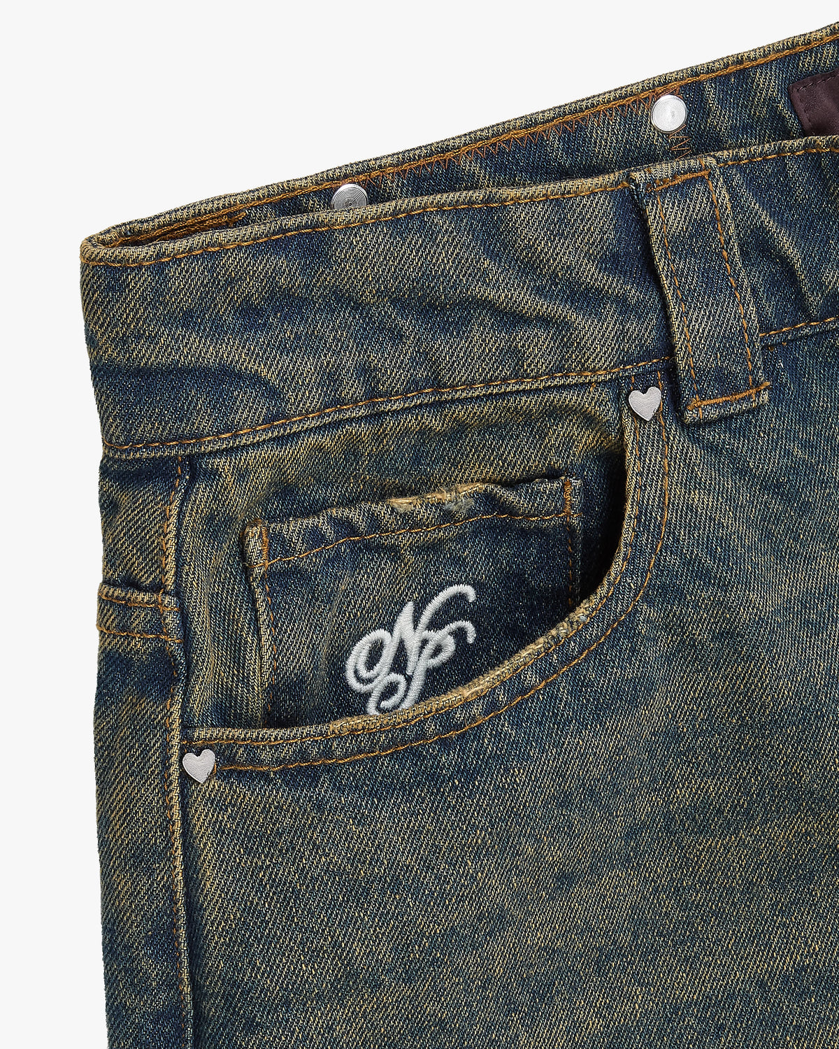 Basic Straight Jeans Dirty Wash