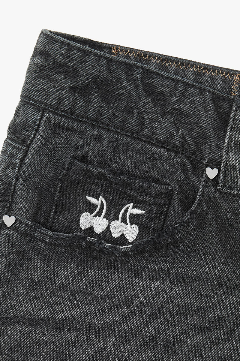 Basic Straight Jeans Grey