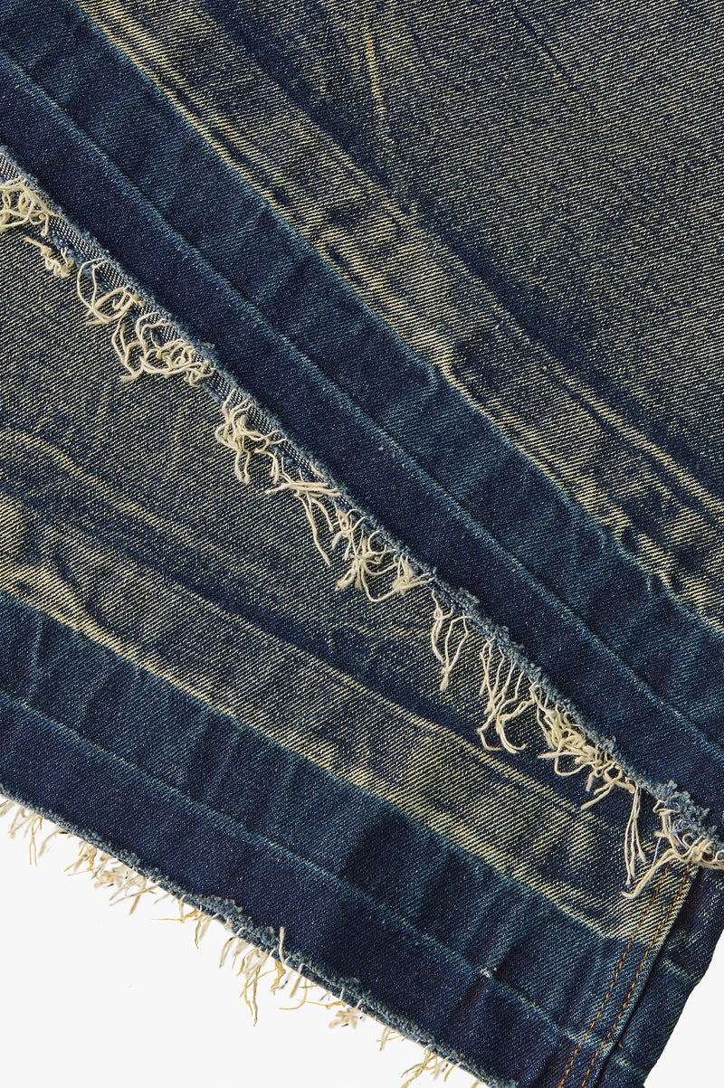 Old Baggy Denim Shorts Dirty Wash