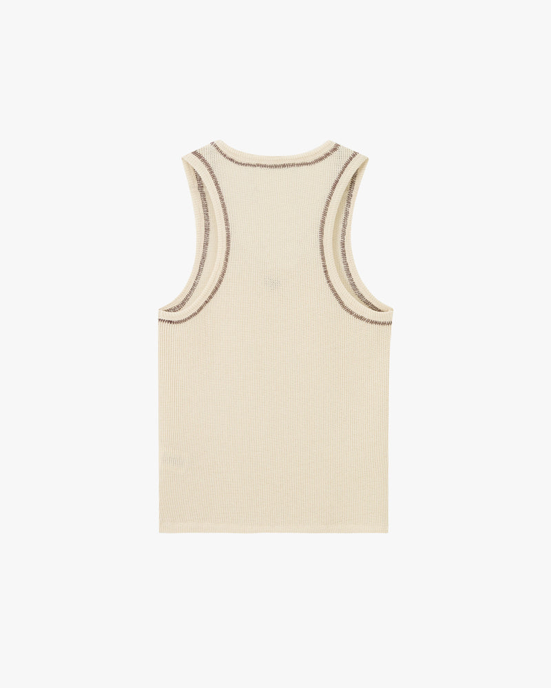 Contrast Stitch Tank Top 2xPack