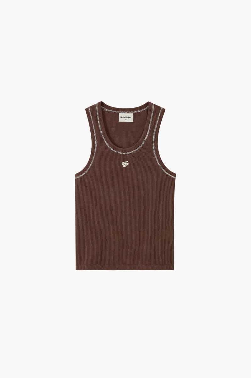 Contrast Stitch Tank Top 2xPack