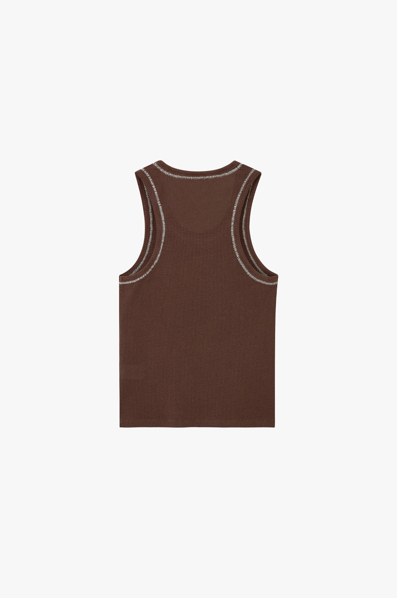 Contrast Stitch Tank Top 2xPack