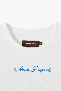 Peach Tee White