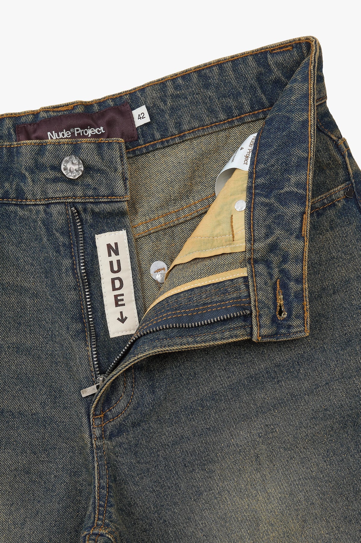 Basic Straight Jeans Dirty Wash