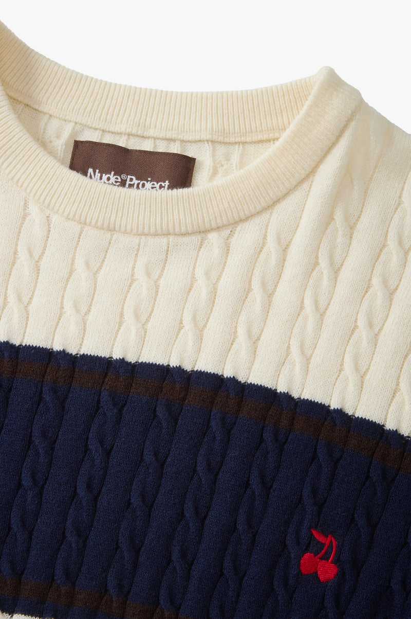 Costa Knit Tee Blue