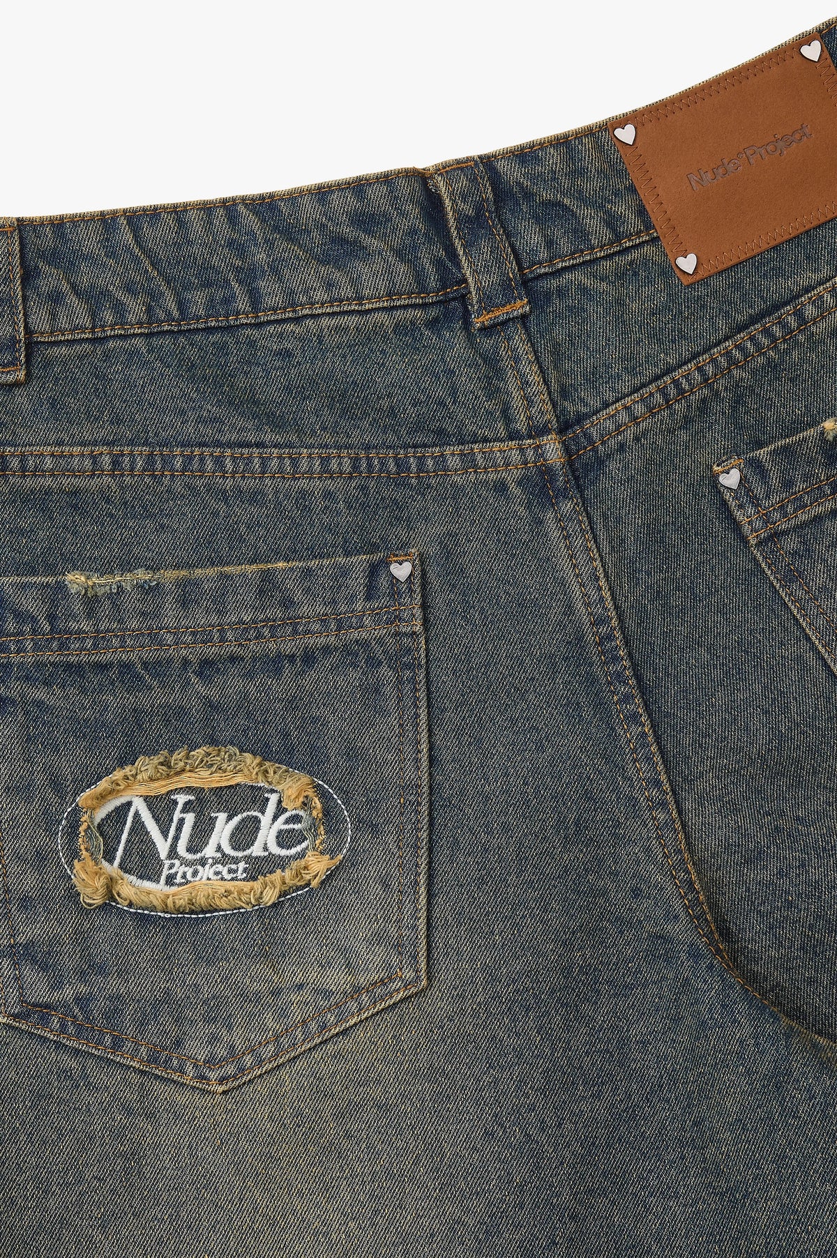 Basic Straight Jeans Dirty Wash