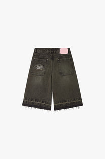 Old Baggy Denim Shorts Black