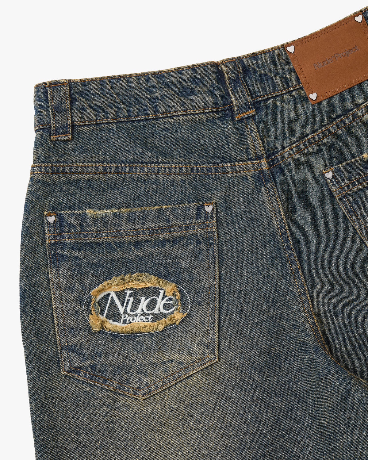 Basic Straight Jeans Dirty Wash