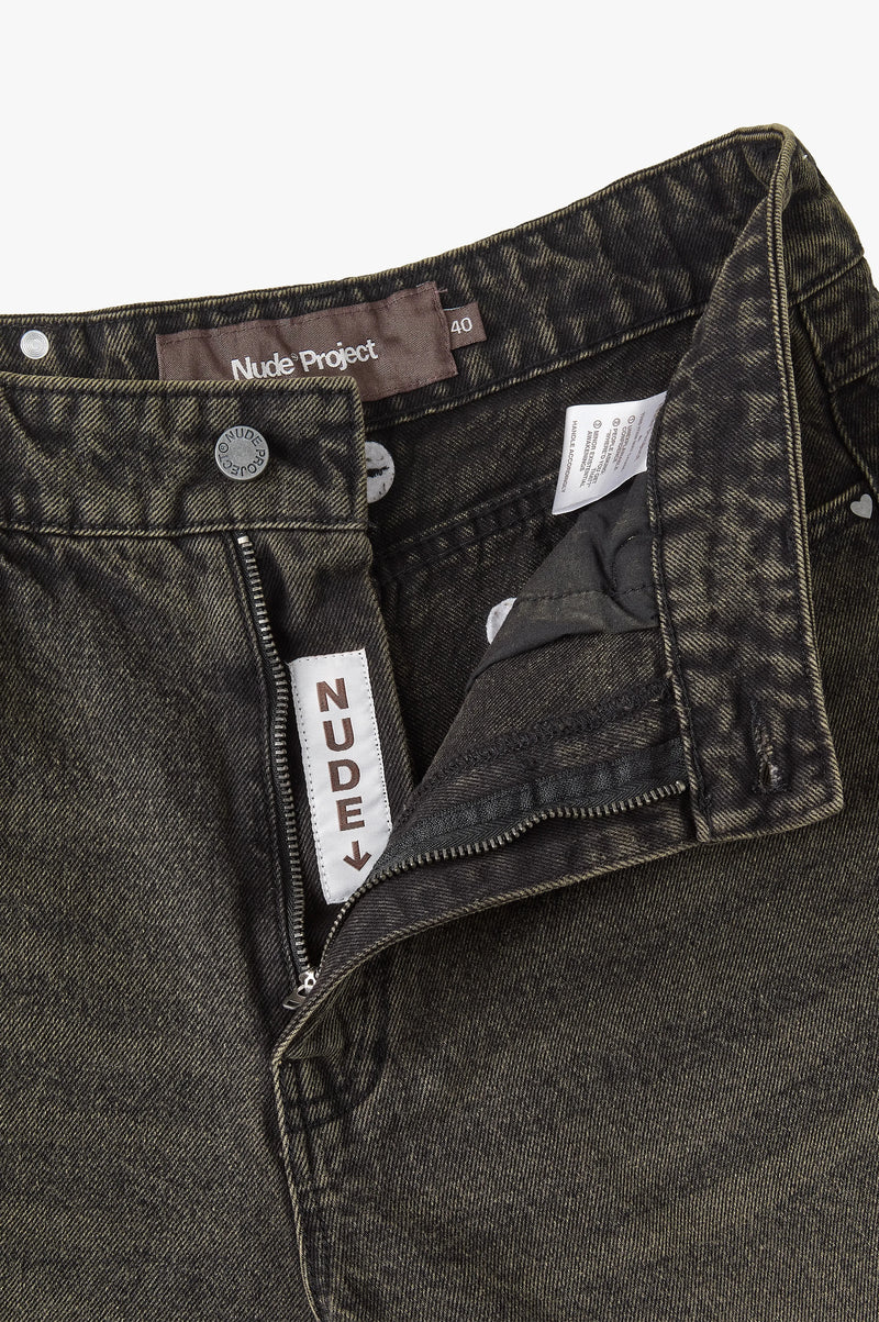 Old Baggy Denim Shorts Black