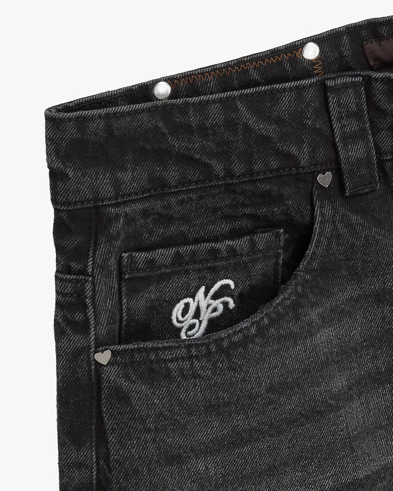 Basic Straight Jeans Black