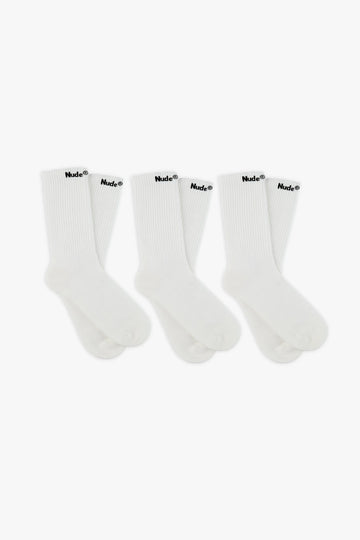 All day Socks White 3xPack
