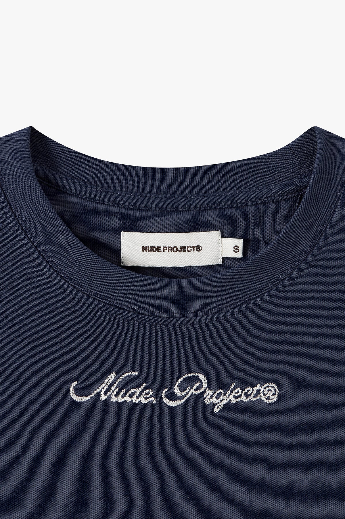 Peach Tee Navy