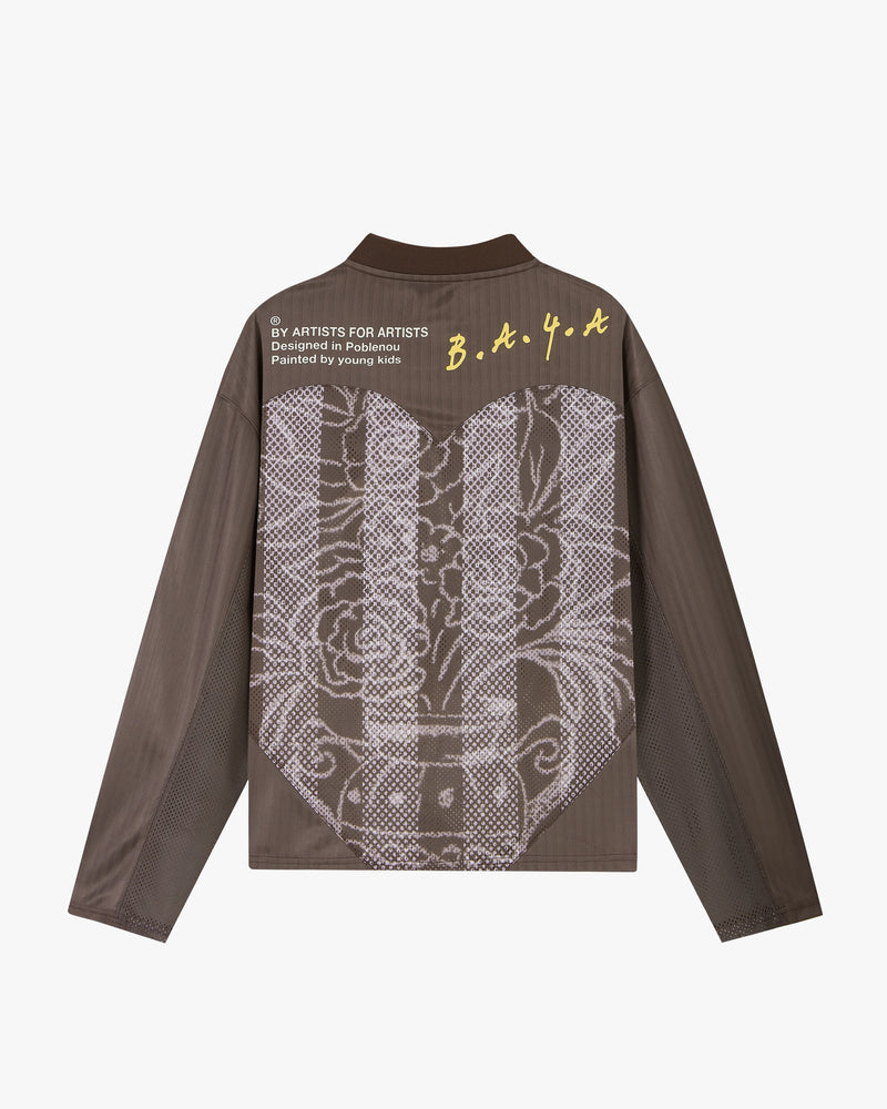 Paolo Football Long-Sleeve Tee Brown