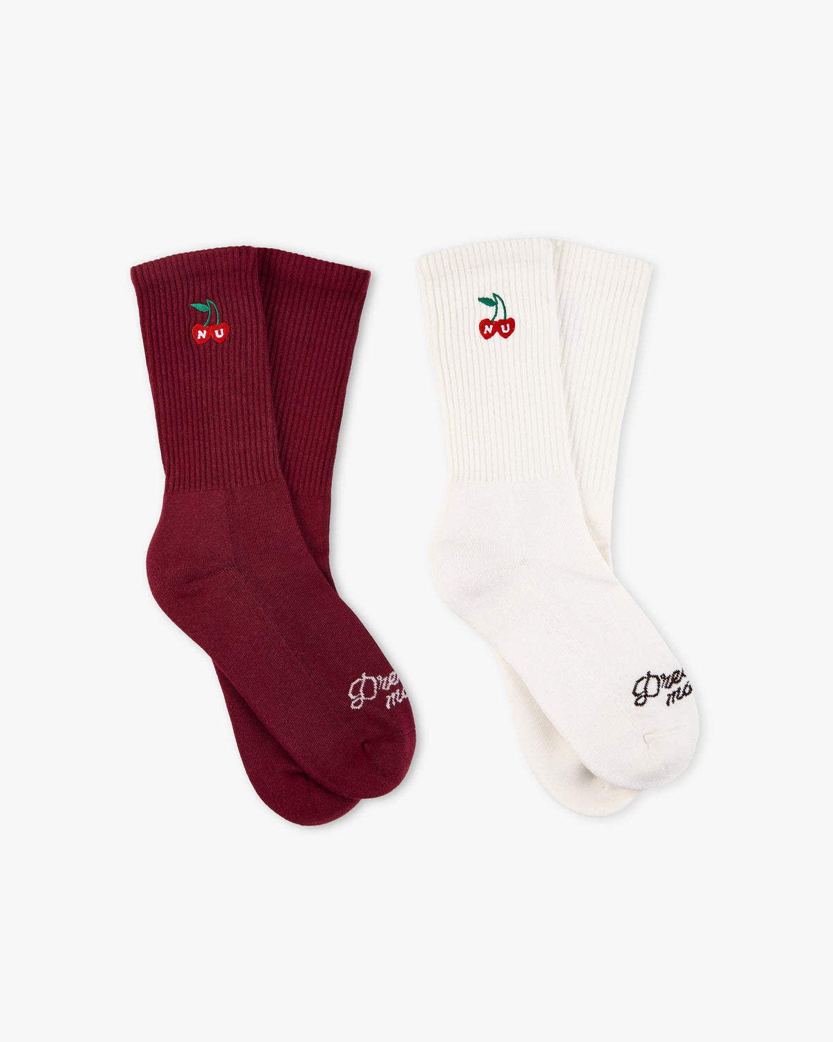 Dreams Socks Burgundy/Ivory 2Xpack