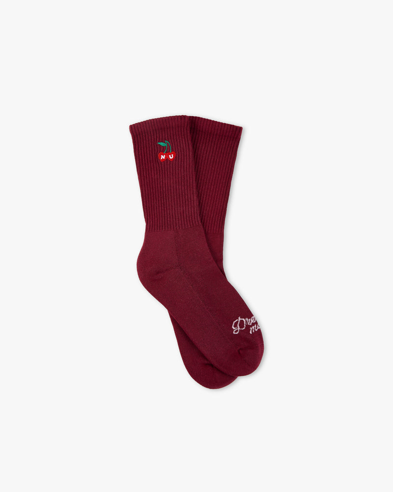 DREAMS SOCKS BURGUNDY/IVORY 2XPACK