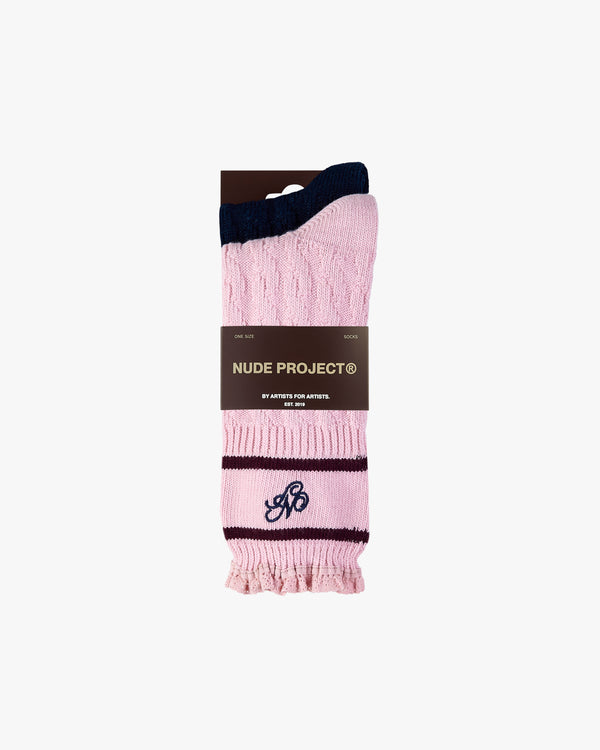 COQUETTE SOCKS PINK/NAVY