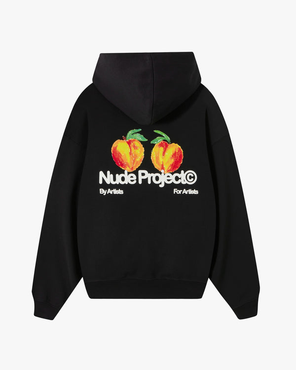 SUDADERA NEGRA PESSEGO