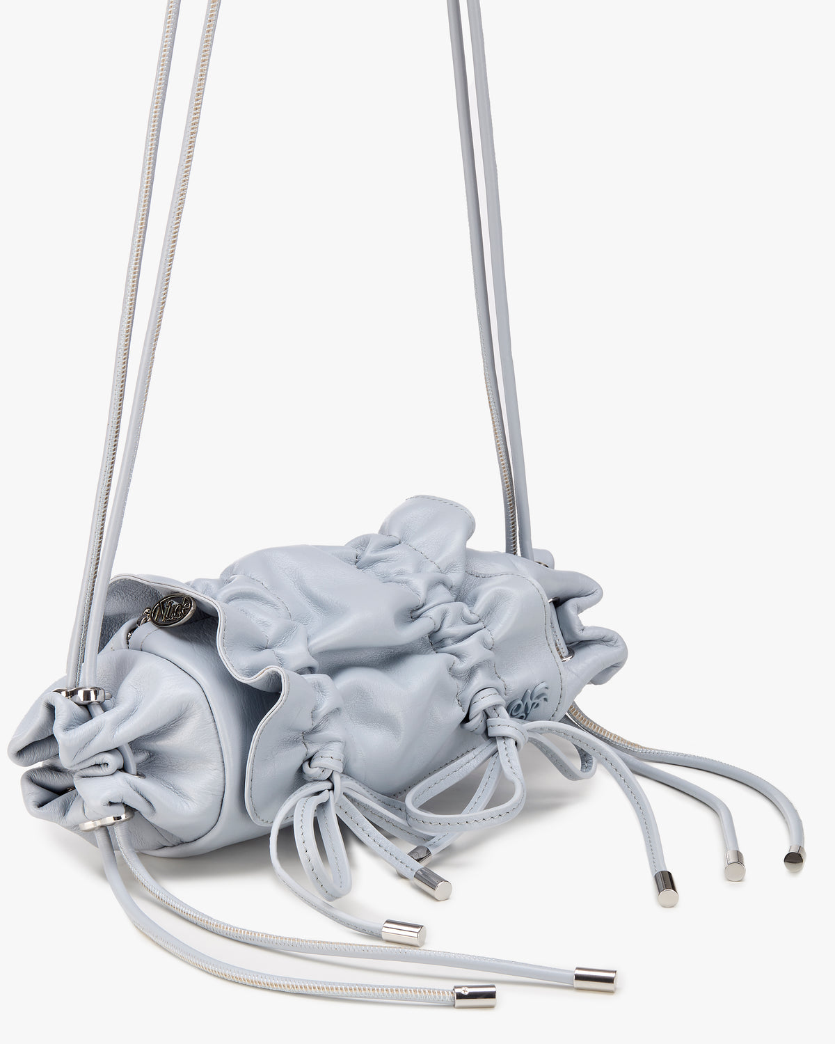 Oyster Leather Bag Blue