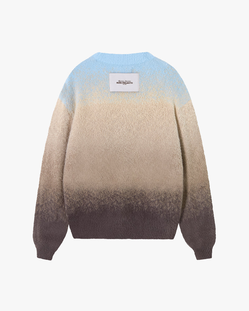 GRADIENT COZY SWEATER BABY BLUE