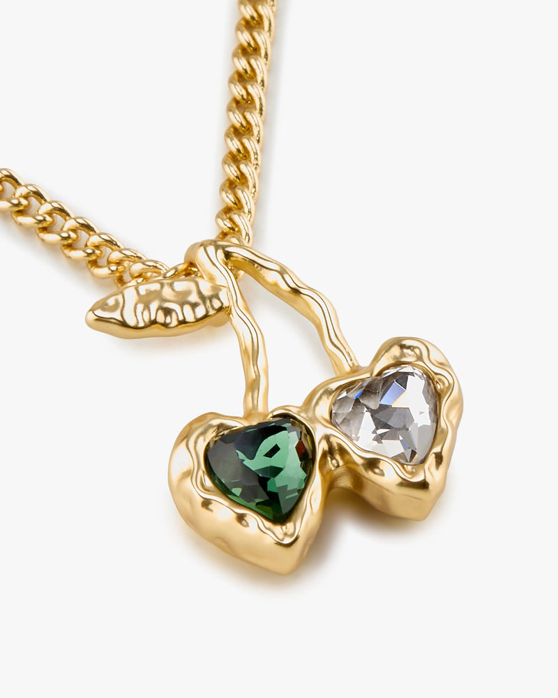 Cherry Necklace Gold