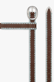 Stitched Genuine Leather Belt