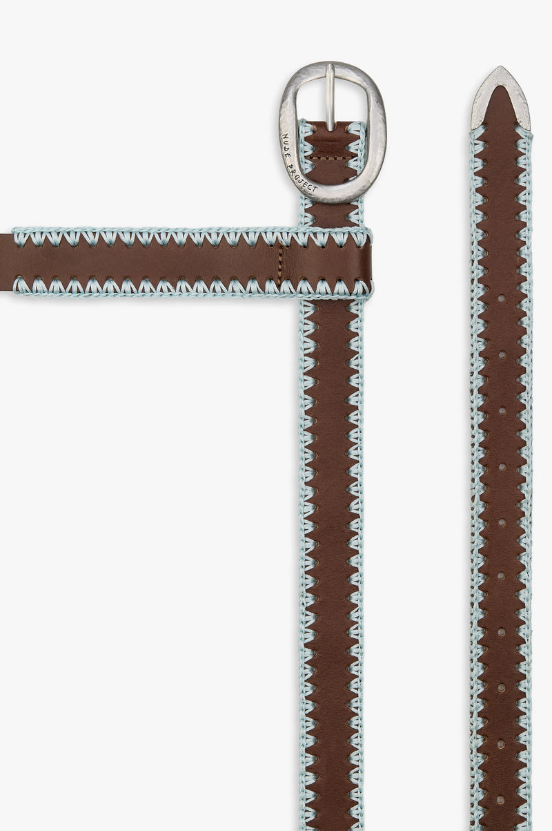 Stitched Genuine Leather Belt