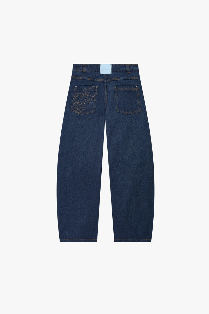 Barrel Jeans Raw Indigo