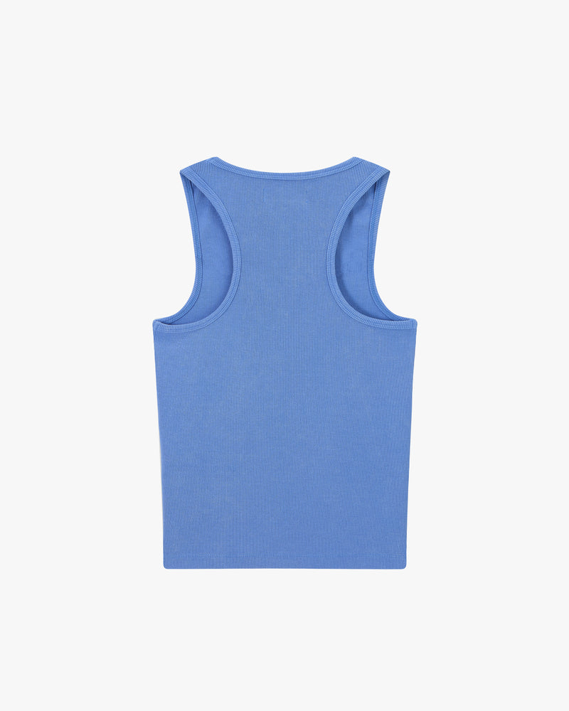 Ribbed Tank Top Blue