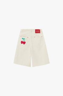 Cherry Crew Raw Denim Jorts