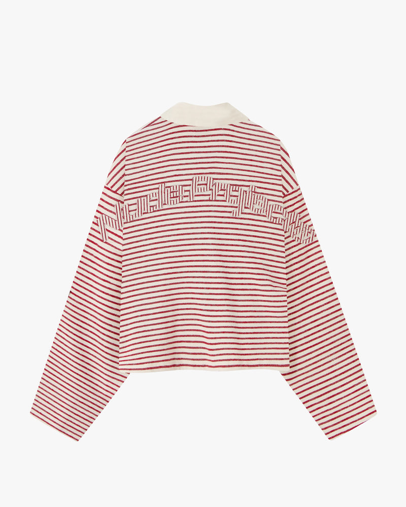 Faded Striped Polo