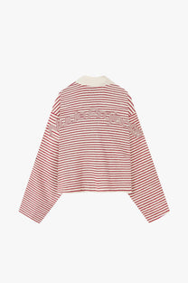 Faded Striped Polo