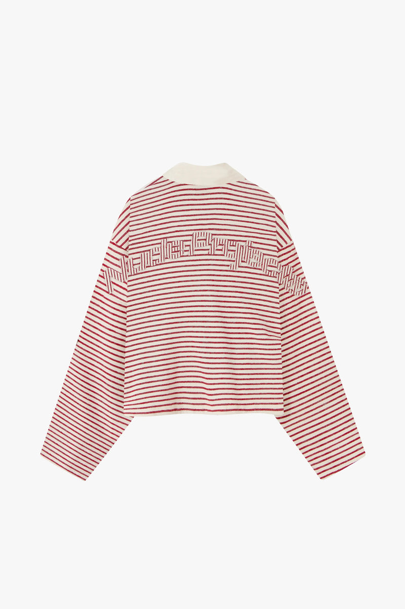 Faded Striped Polo