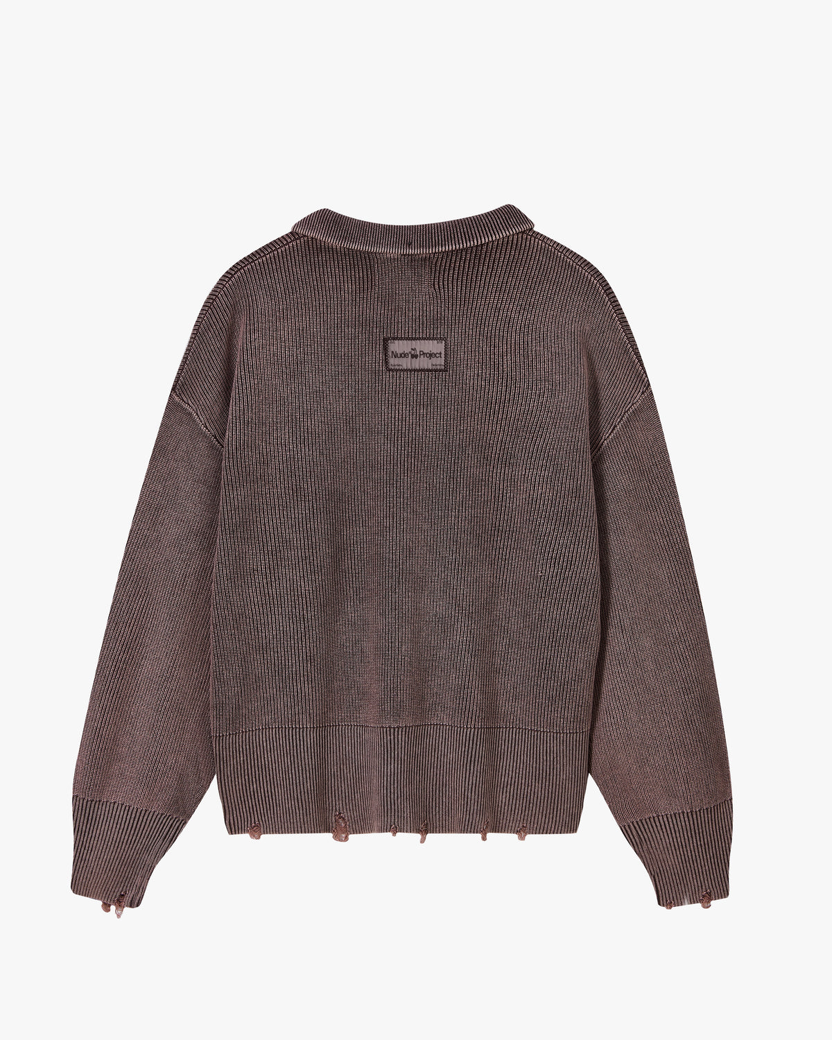 Beast Quarter-Zip Knit Brown