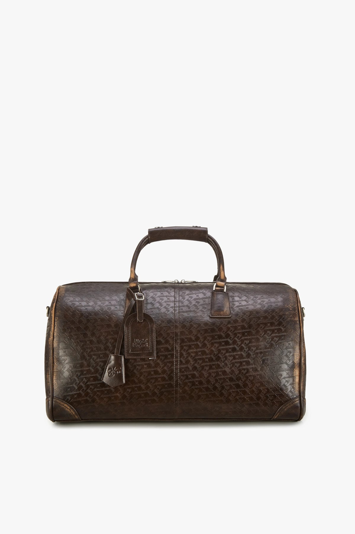 Metal Barrel Bag Brown