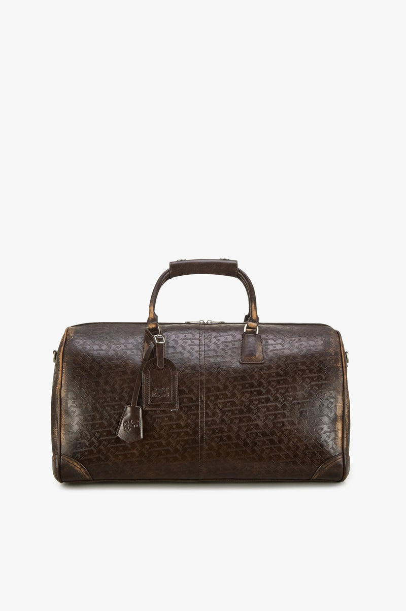 Metal Barrel Bag Brown
