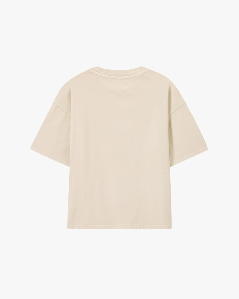 Box Logo Tee Beige
