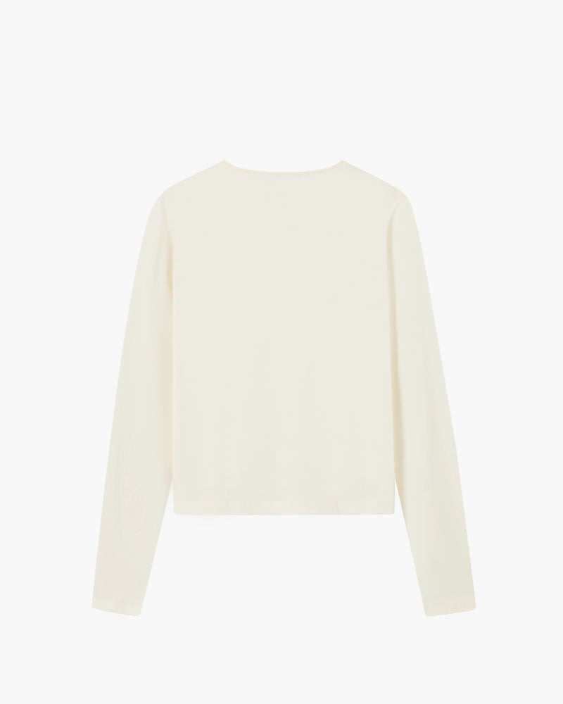 Basic Long-Sleeve Tee White