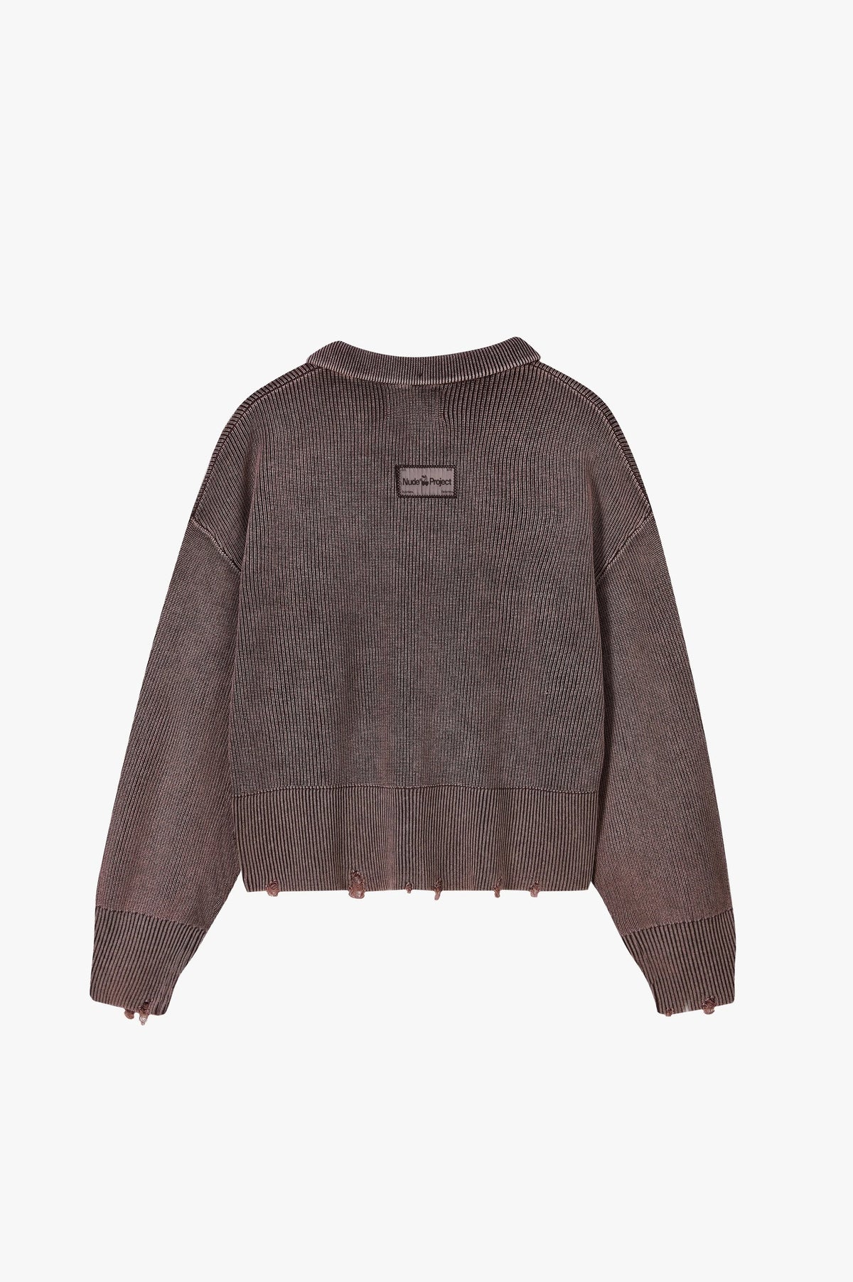 Beast Quarter-Zip Knit Brown