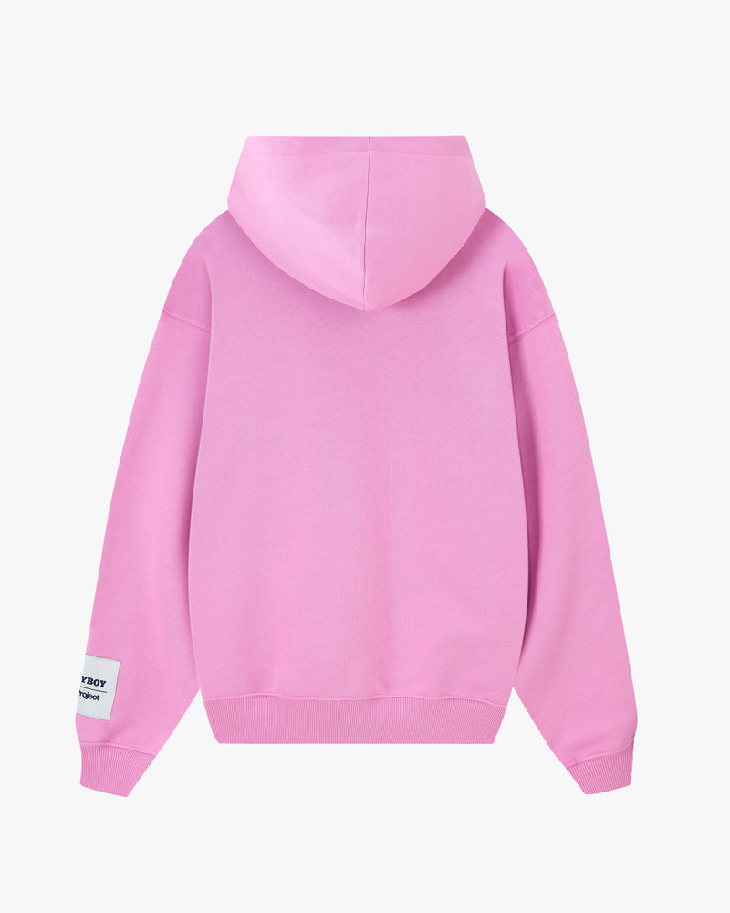 Bunny Zip-Up Hoodie Pink