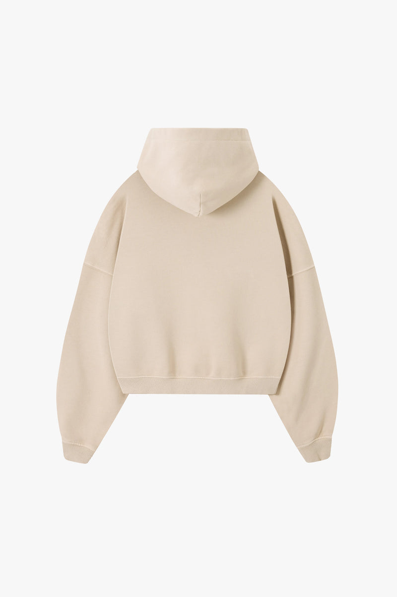 Box Logo Hoodie Beige