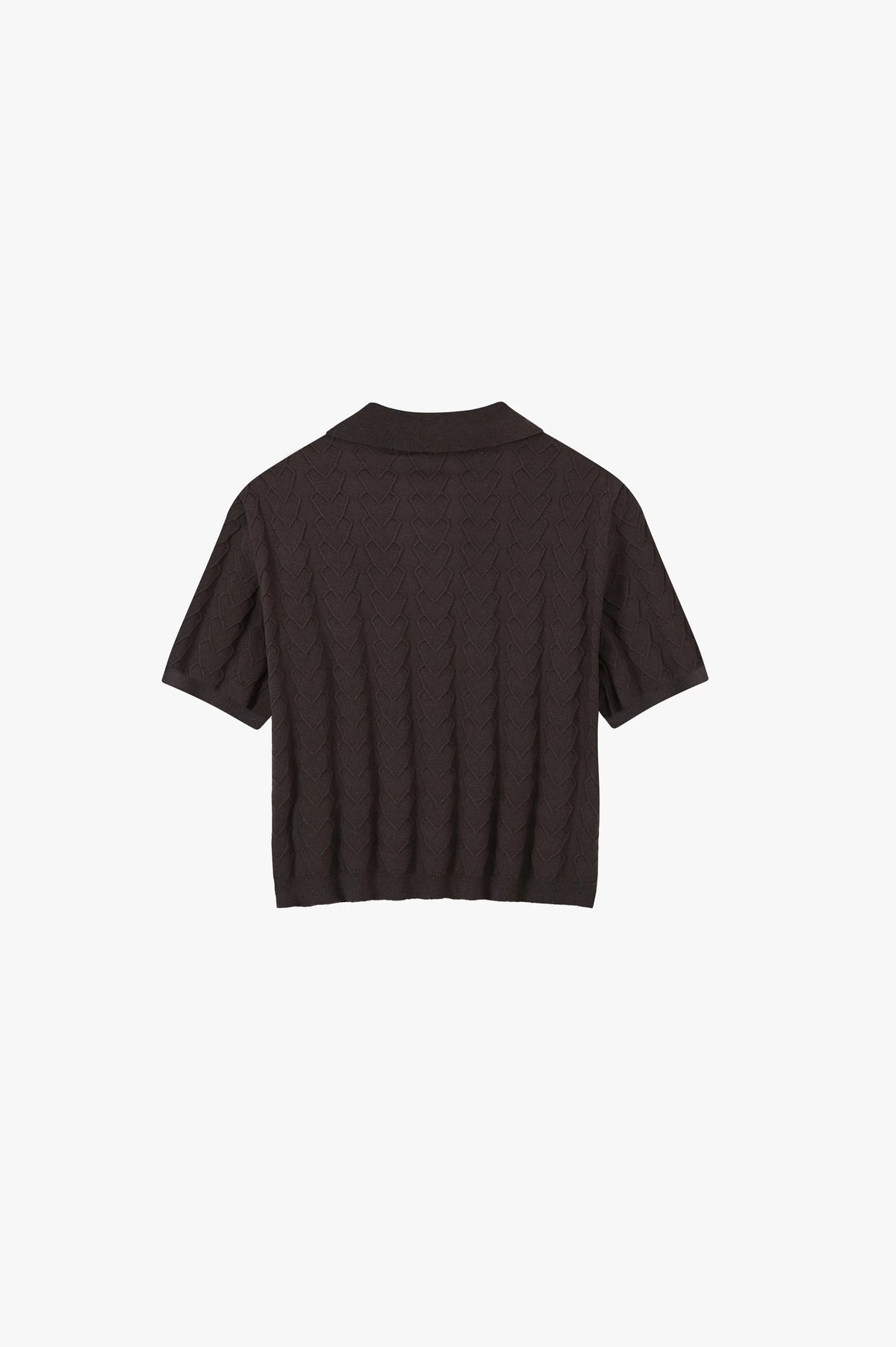 Cora Knit Polo Brown