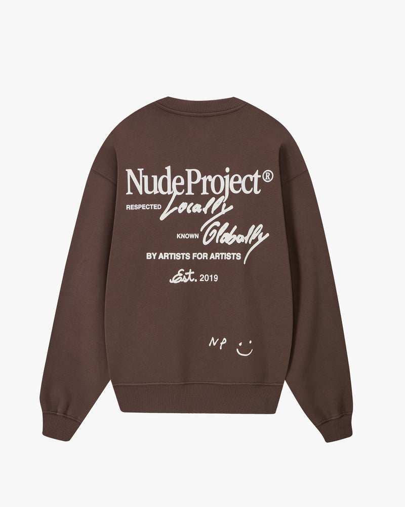Global Soon Sweatshirt Brown